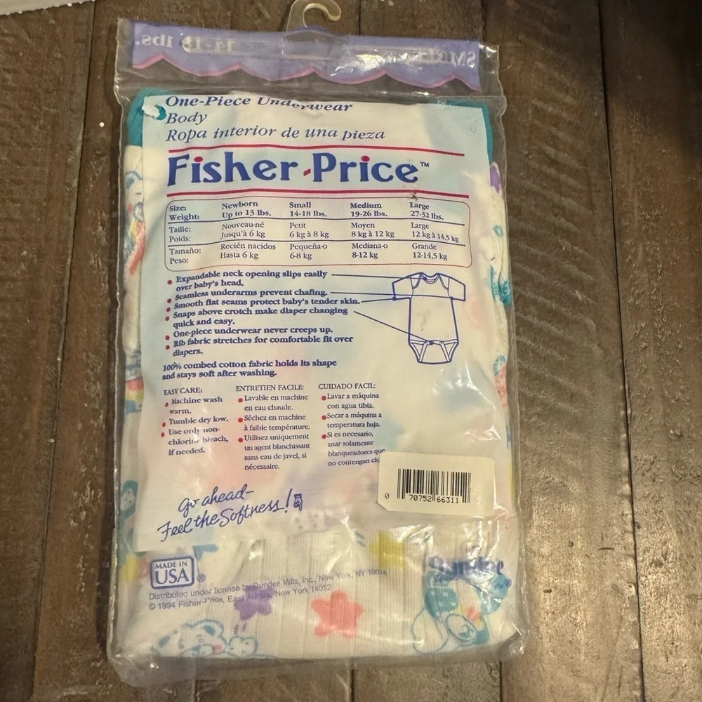 1985 Fisher-Price Baby Bodysuit Set